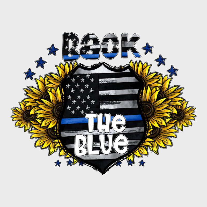 Back The Blue Urban Hoodie by CowhideDigitalArt | Teevron
