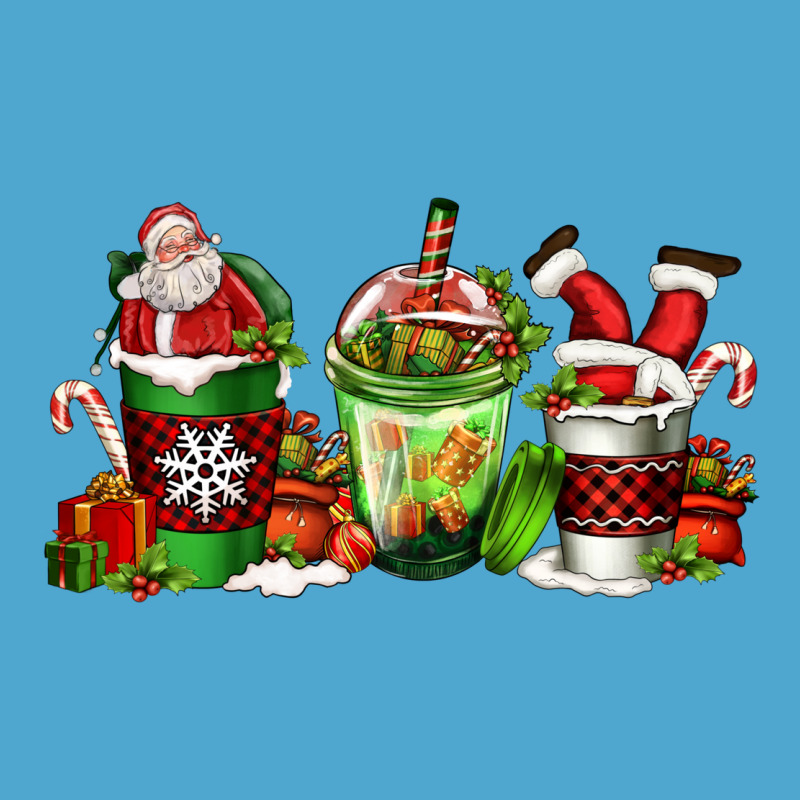 Coffee Cups With Santa Claus Premium Hoodie by FaDigitalArtStudio | Teevron
