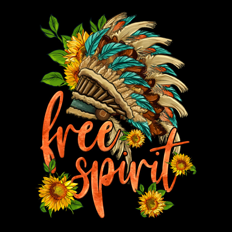 Free Spirit Sunflower And Indian Headdress Urban Hoodie by HRA Design Shop | Teevron