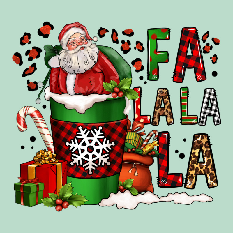 Fa La La La La Christmas Santa Claus Coffee Cup Premium Hoodie by FaDigitalArtStudio | Teevron
