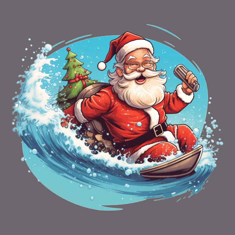 Surf Happy Santa Premium Sweatshirt by Unal Design | Teevron