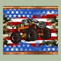 Monster Truck American Flag Tumbler Urban Heavy Tee | Teevron