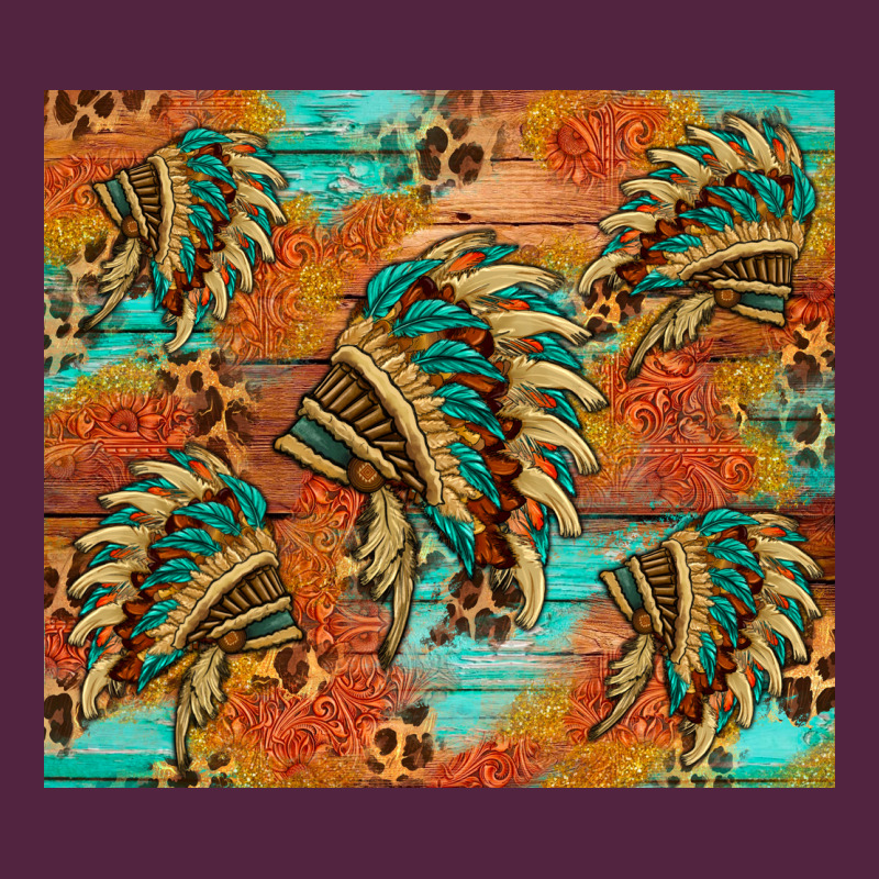Indian Headdress Pattern Tumbler Urban Hoodie by HRA Design Shop | Teevron