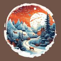 Deer Snow House Design Premium Sweatshirt | Teevron