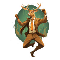 happy deer | Teevron
