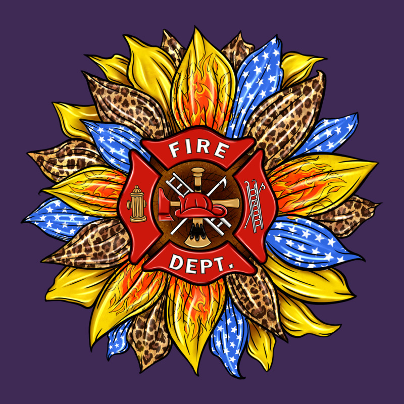 Firefighter Sunflower Premium Hoodie by HRA Design Shop | Teevron