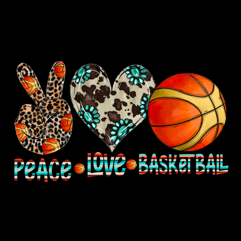 Peace Love Basketball Urban Hoodie by CowhideDigitalArt | Teevron