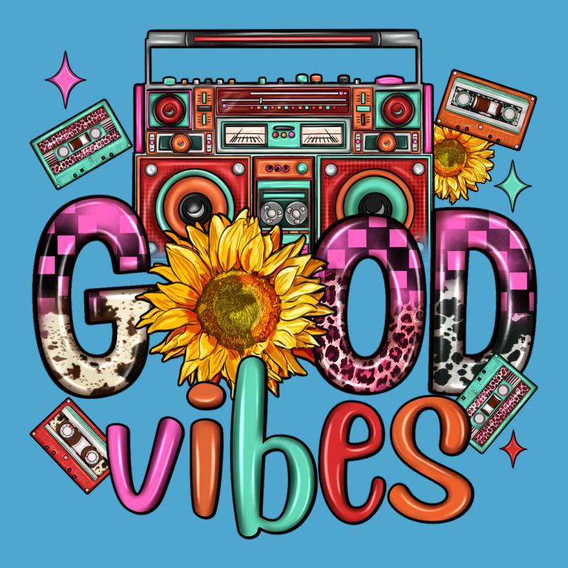 Good Vibes Cassette Boombox Premium Hoodie by FaDigitalArtStudio | Teevron
