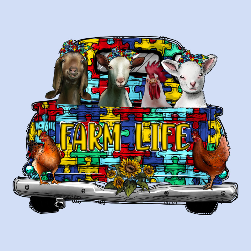 Farm Life Truck Autism Urban Hoodie by CowhideDigitalArt | Teevron