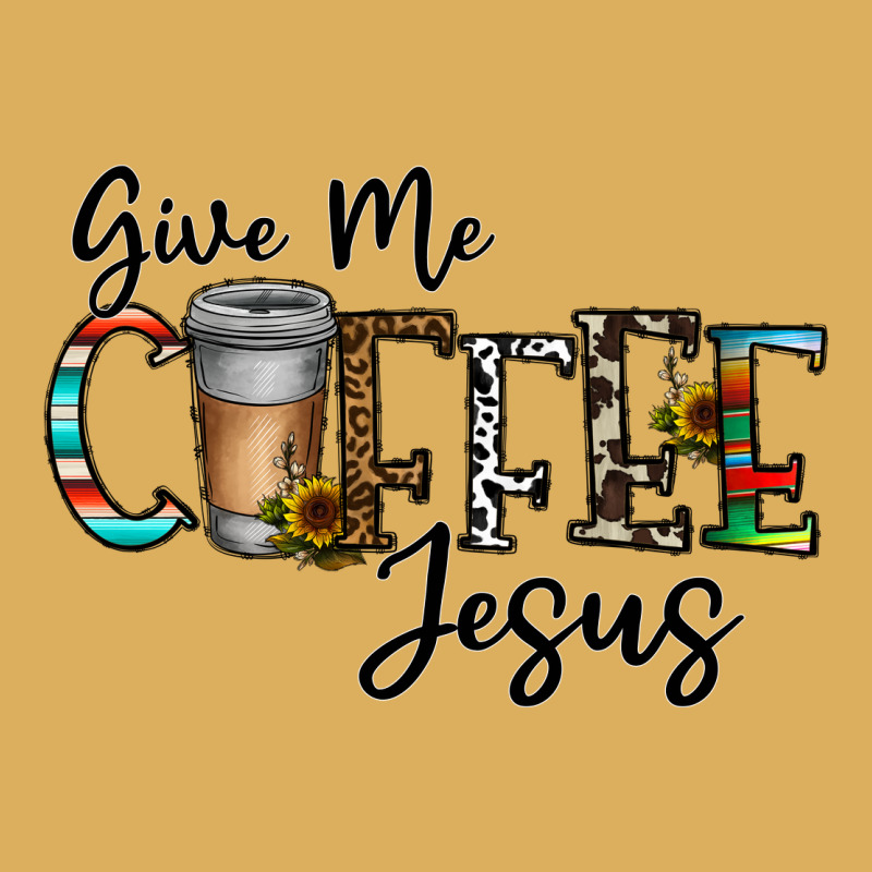 Give Me Coffee Jesus Premium Hoodie by CowhideDigitalArt | Teevron