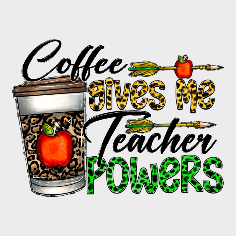 Coffee Gives Me Teacher Powers Urban Hoodie by CowhideDigitalArt | Teevron