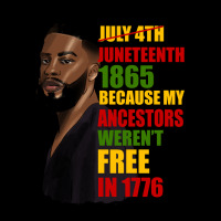 Juneteenth 1885 Because My Ancestors Weren't Free In 1776 Black Man Urban Hoodie | Teevron