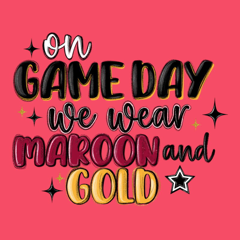 On Game Day We Wear Maroon And Gold Premium Sweatshirt by MaliasSmallBusiness | Teevron