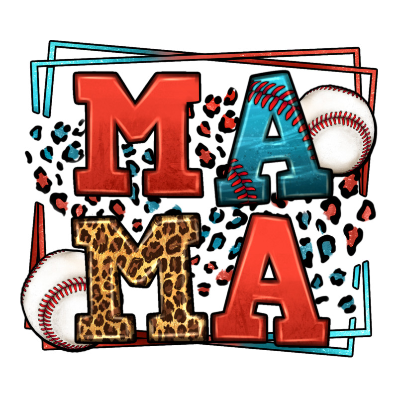 Leopard Baseball Mama Mother's Day Premium Tee by LillyAllenDesigns | Teevron