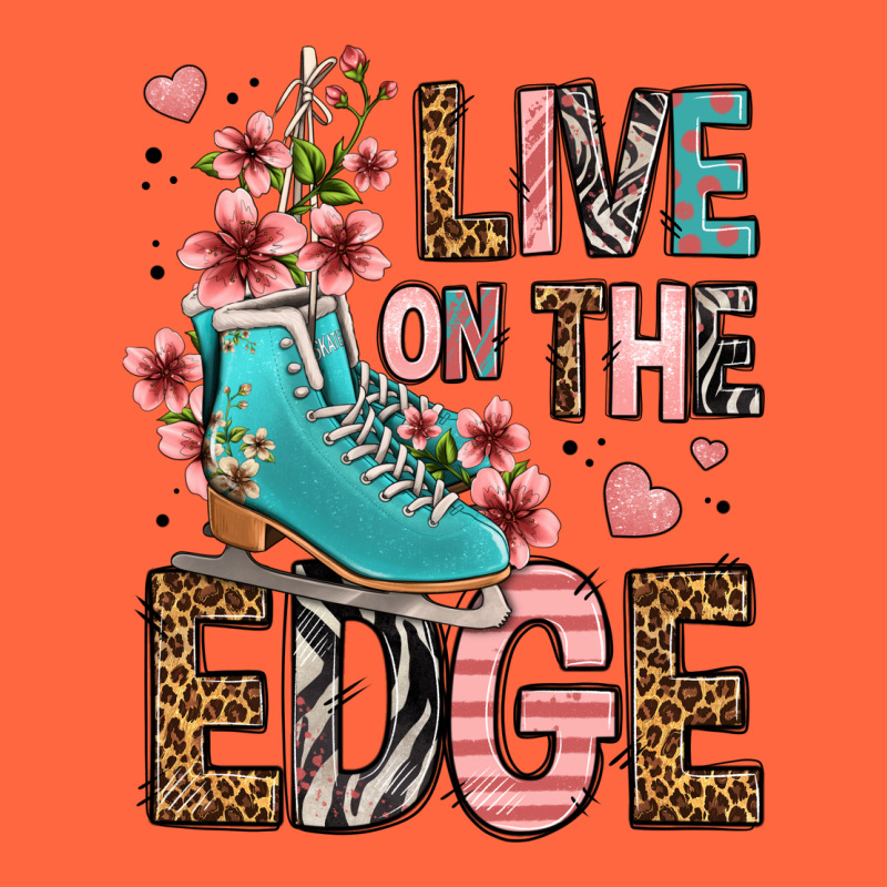 Live On The Edge Ice Skating Premium Hoodie by FaDigitalArtStudio | Teevron