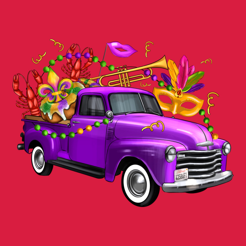 Mardi Gras Truck King's Cake Premium Hoodie by FaDigitalArtStudio | Teevron