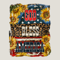 Western God Bless America 4th Of July Heavy Core Tee | Teevron