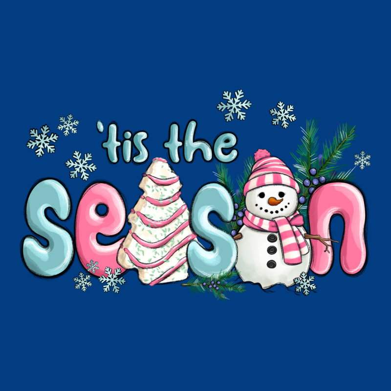 Tis The Season Snowman And Christmas Cake Premium Sweatshirt by MaliasSmallBusiness | Teevron