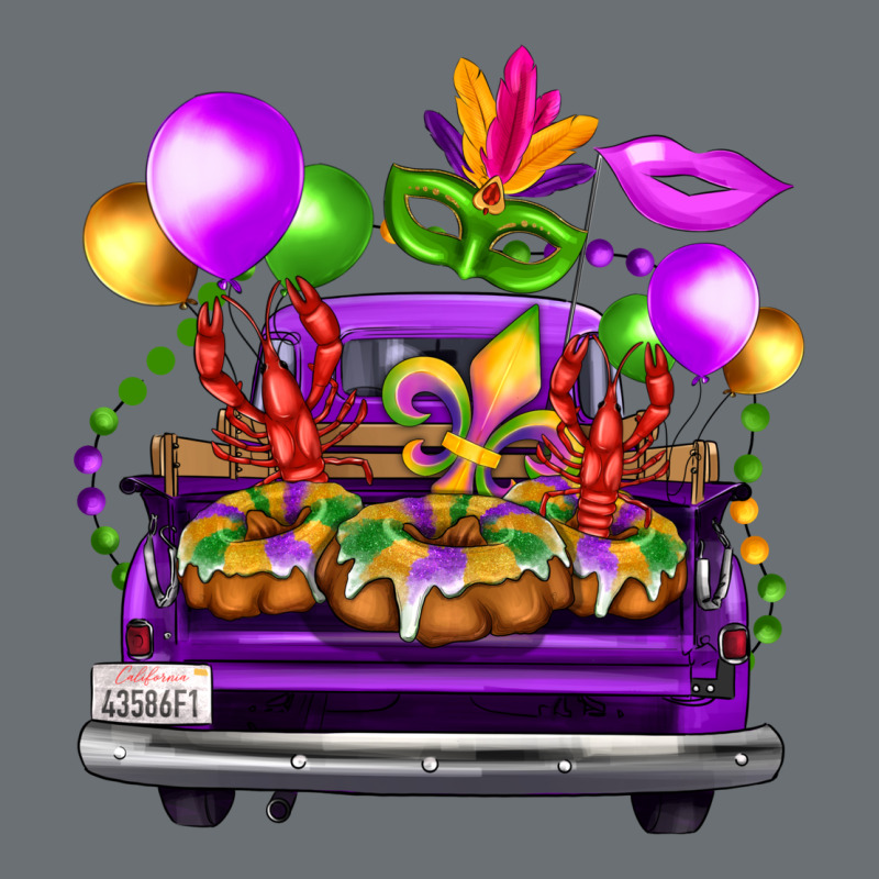 Mardi Gras Farm Truck Premium Hoodie by FaDigitalArtStudio | Teevron