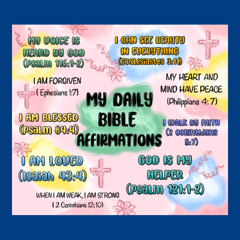 Daily Bible Affirmations Premium Sweatshirt by MaliasSmallBusiness | Teevron