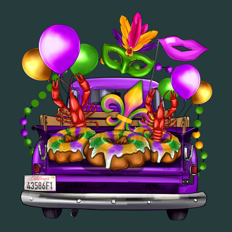 Mardi Gras Farm Truck Premium Hoodie by FaDigitalArtStudio | Teevron
