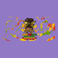 Juneteenth Afro Messy Bun Libbey Glass Urban Hoodie | Teevron