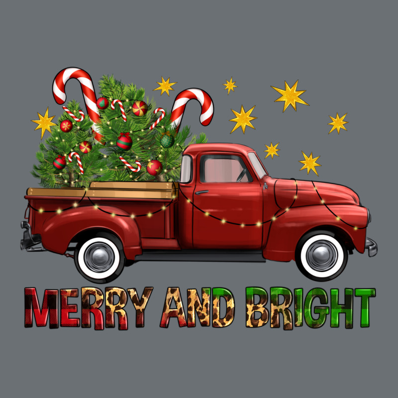 Merry And Bright Christmas Trees Truck Premium Hoodie by FaDigitalArtStudio | Teevron
