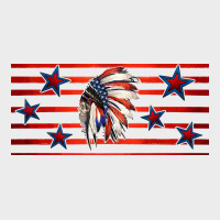 Patriotic Native American Headdress 16oz Libbey Cup Urban Hoodie | Teevron