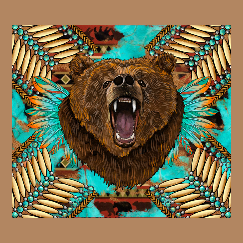 Bear Native American  Tumbler Long Sleeve Tee by BarkalooDesign | Teevron