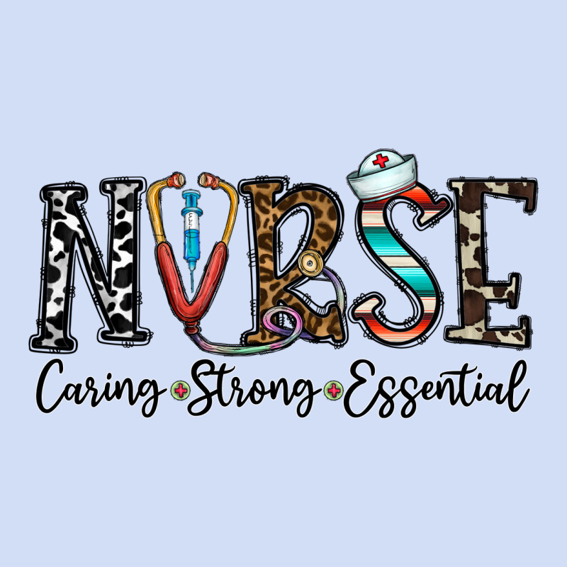 Nurse Caring Strong Essential Urban Hoodie by CowhideDigitalArt | Teevron