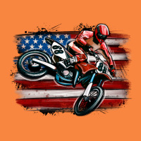 Dirt Bike American Flag Premium Sweatshirt | Teevron