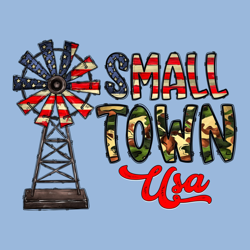 Small Town Usa Premium Hoodie by CowhideDigitalArt | Teevron