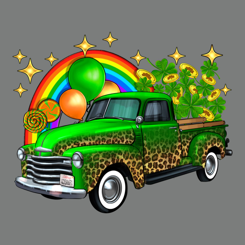 St Patricks Shamrock Gold Rainbow Balloon Candy Truck Premium Hoodie by FaDigitalArtStudio | Teevron