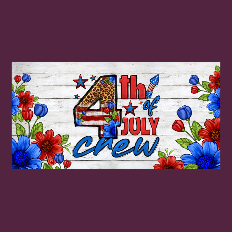 Floral 4th Of July Crew License Plate Urban Hoodie by HRA Design Shop | Teevron