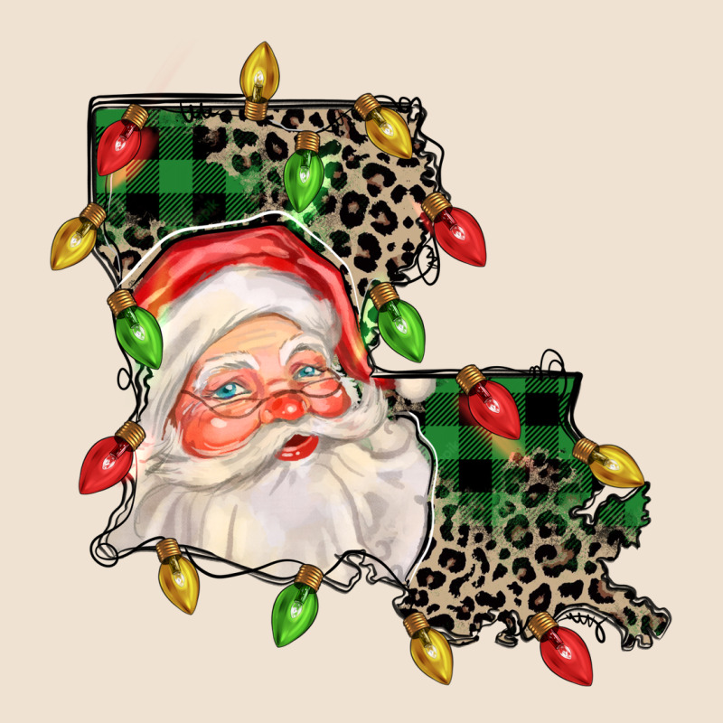 Louisiana Map Christmas Santa Urban Hoodie by FaDigitalArtStudio | Teevron