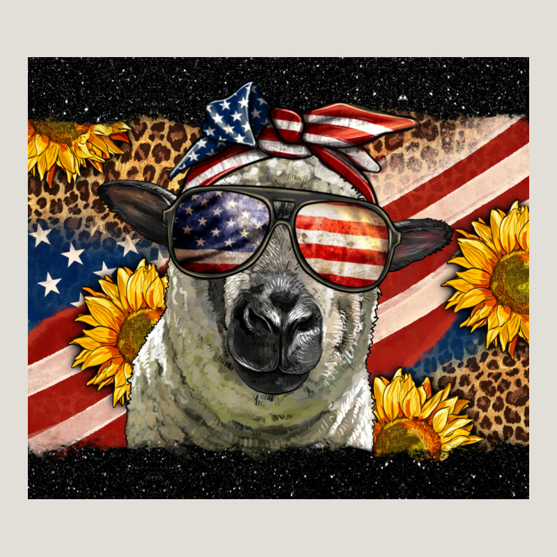 Western 4th Of July Sheep Heavy Core Tee by LillyAllenDesigns | Teevron