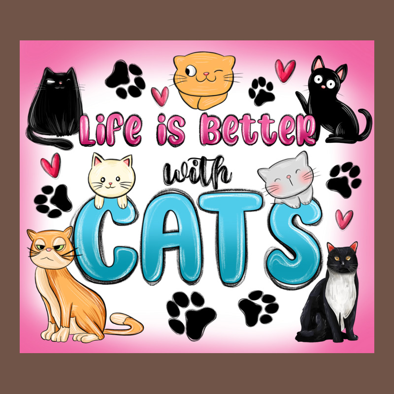 Life Is Better With Cats Premium Sweatshirt by MaliasSmallBusiness | Teevron