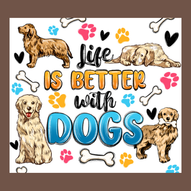 Life Is Better With Dogs Premium Sweatshirt by MaliasSmallBusiness | Teevron