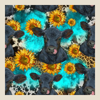 Black Angus And Sunflowers Seamless Pattern Urban Hoodie | Teevron