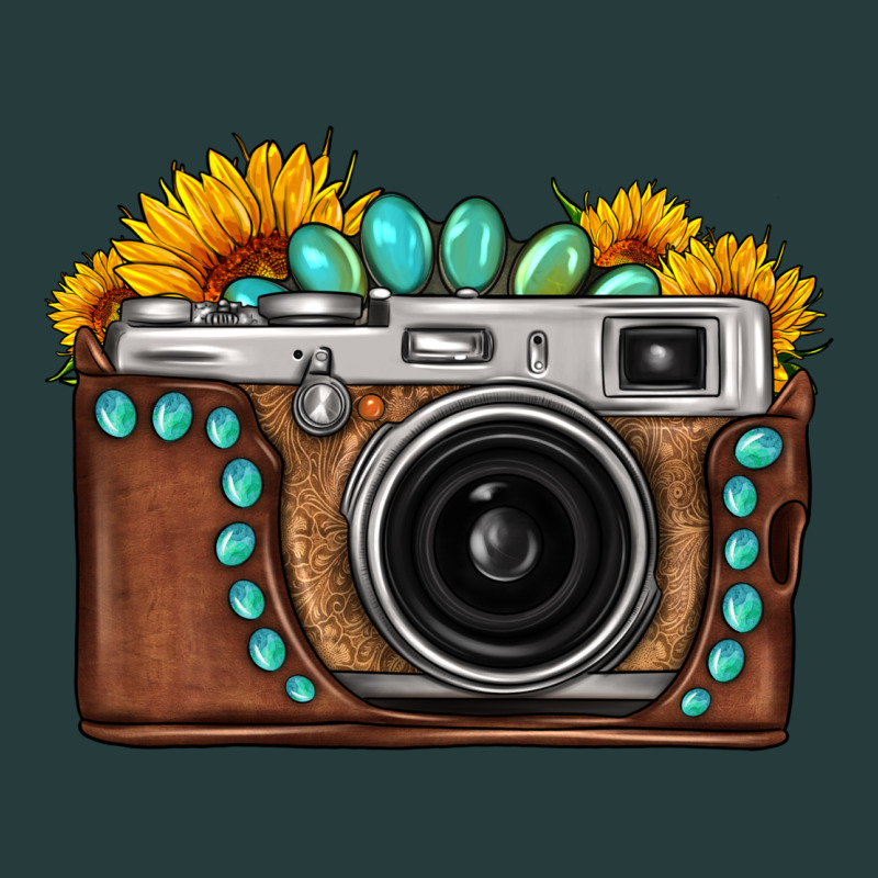 Sunflower Gemstone Vintage Camera Premium Hoodie by FaDigitalArtStudio | Teevron