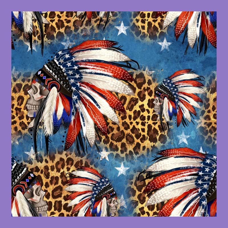 4th Of July Indian Headdress Seamless Pattern Urban Hoodie by HRA Design Shop | Teevron