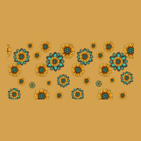 Sunflowers And Turquoise 16oz Libbey Glass Urban Hoodie | Teevron