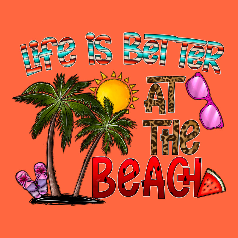 Life Is Better At The Beach Premium Hoodie by CowhideDigitalArt | Teevron
