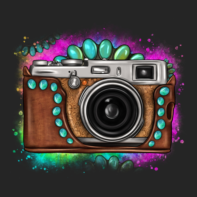 Tie Dye Gemstone Vintage Camera Premium Hoodie by FaDigitalArtStudio | Teevron