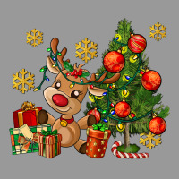 Reindeer And Christmas Tree Vintage Hoodie | Teevron