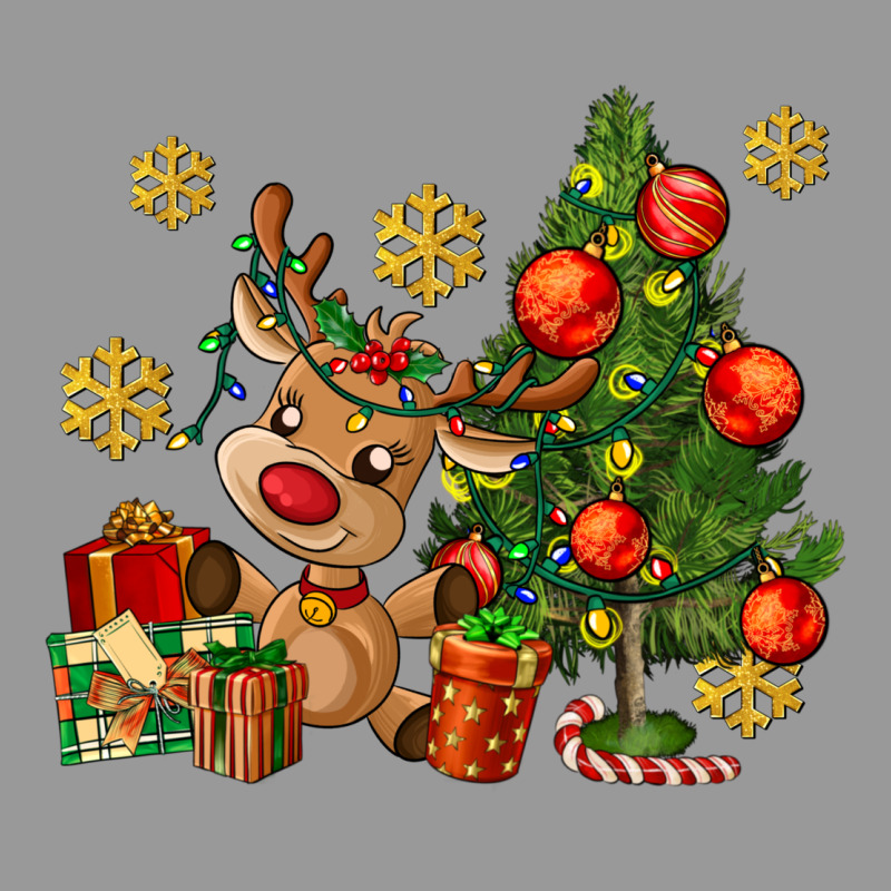 Reindeer And Christmas Tree Vintage Hoodie by AdoDesignShop | Teevron