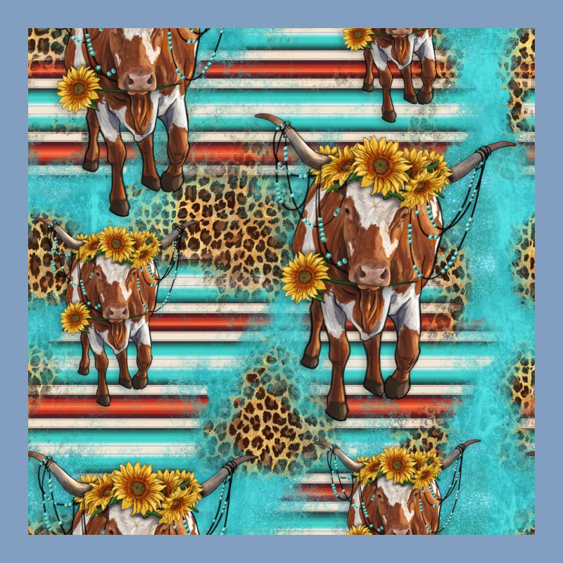 Longhorn Bull Seamless Pattern Urban Hoodie by HRA Design Shop | Teevron