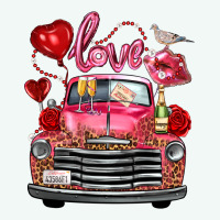 Valentine's Day Truck Love Bird Letter Premium Hoodie | Teevron
