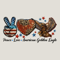 Western Peace Love American Golden Eagle Heavy Core Tee | Teevron