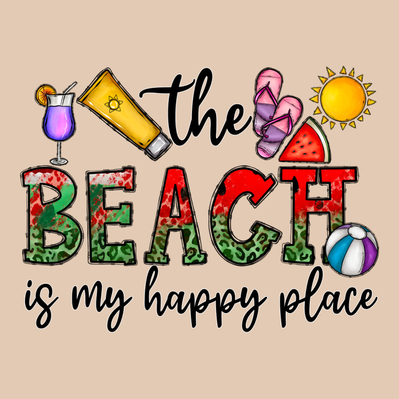 The Beach Is My Happy Place Urban Hoodie by CowhideDigitalArt | Teevron
